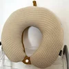2025 new knitted striped U-shaped neck pillow multi-function travel aircraft portable use pillow 4