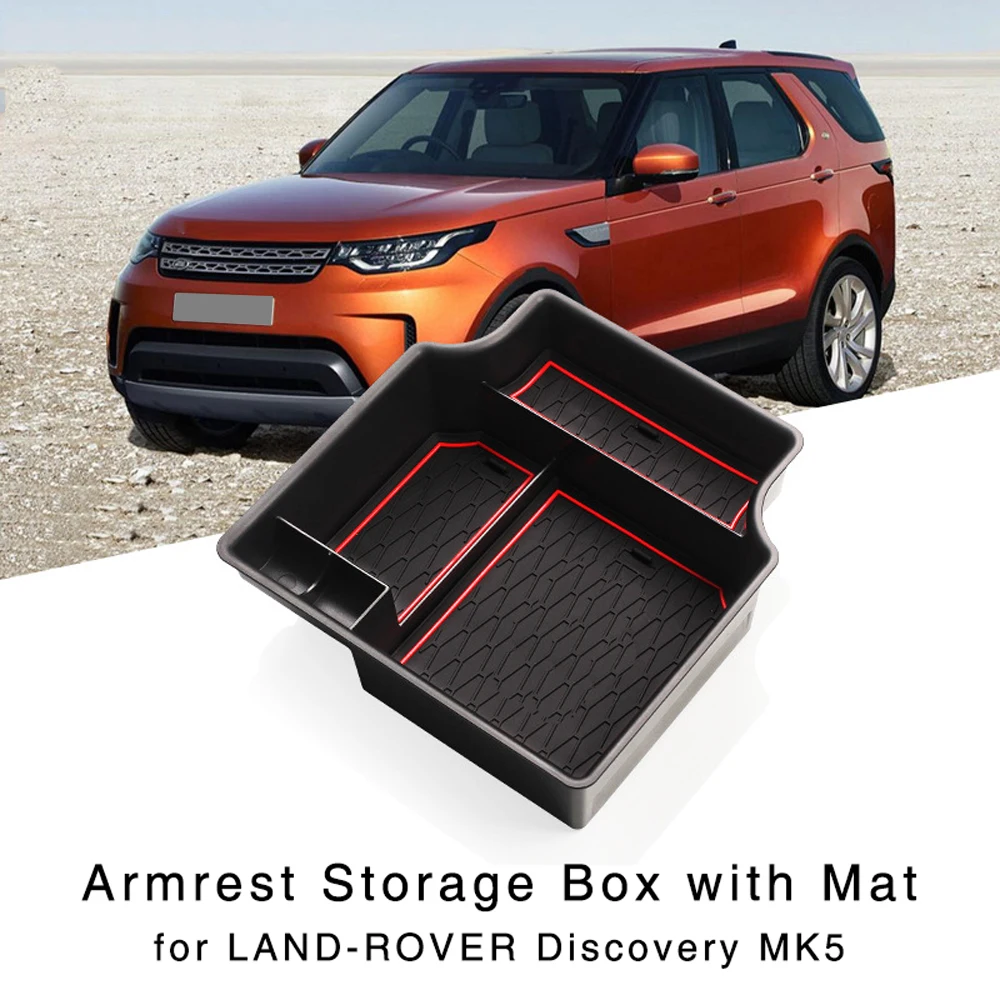 

Armrest Storage Box for Land Rover Discovery 5 2017 2018 2019 2020 2021 Central Console Tray