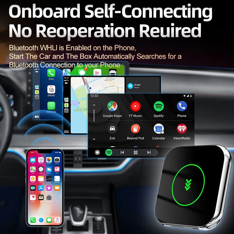 For Volkswagen Passat B1 B2 B3 B4 B5 B6 B7 CarPlay Android Auto Dongle Wireless Android Auto Box for Wired CarPlay Cars