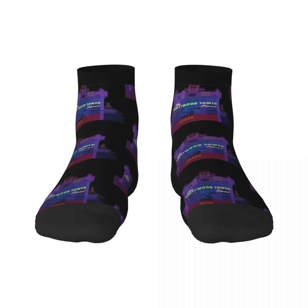 

Дизайнерские носки «Башня ужасов», теннисные носки с подогревом, забавные носки, яркие мужские носки с подвязками, женские