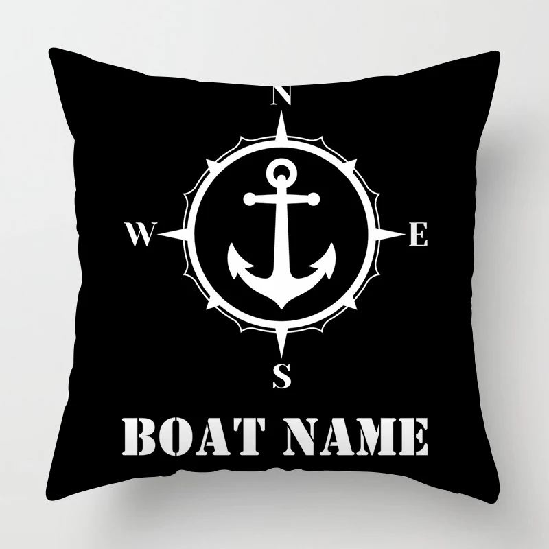 Nordic Black Nautical Series Pillowcase 60*60 Home Decoration Sofa Decoration Cushion Cover 45*45 Customizable 6