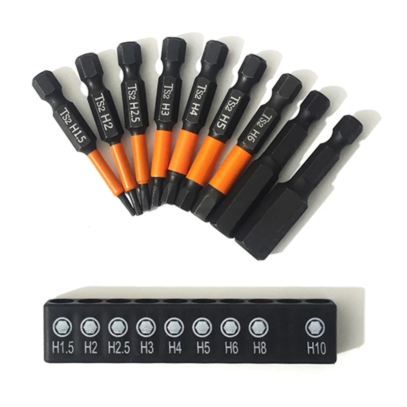 

9шт магнитный шестигранный ключ сверло для мужчин подарок ударный шестигранный ключ шестигранный ключ