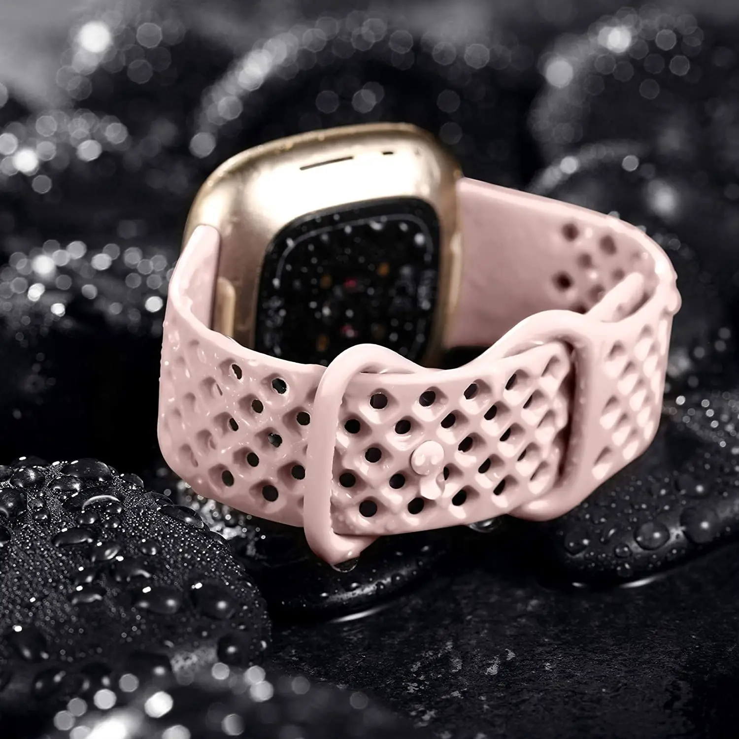 Breathable Sport Silicone Wristband Replacement Strap