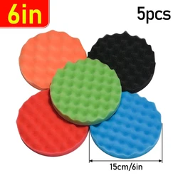 Deluxe Car Polishing Pad Set - Premium Sponge Buffing & Waxing Kit (6 inches)