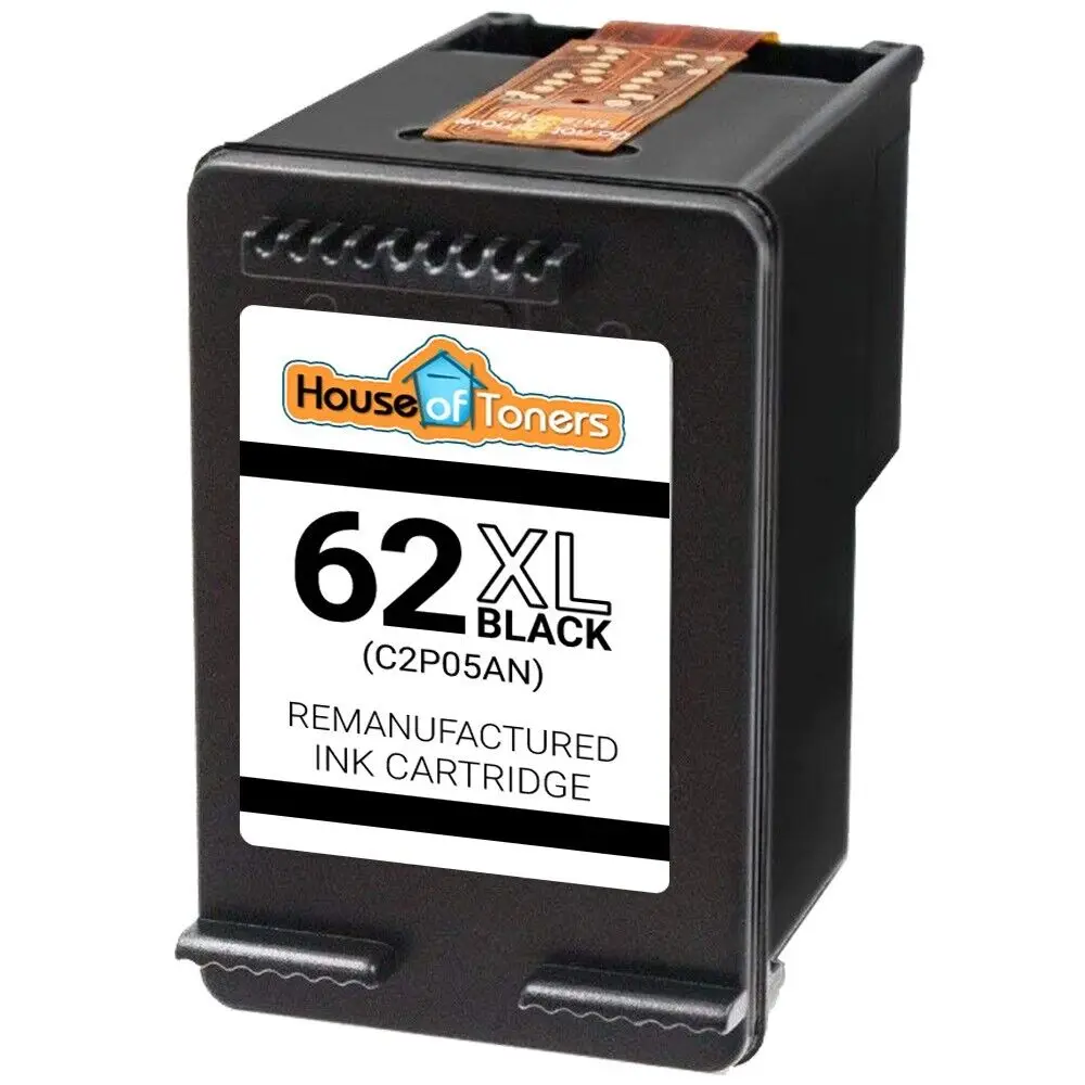 Cartucce Di Inchiostro Nero Hp 62Xl Riprodotte Per Serie Envy 5500 5600 7600 8000