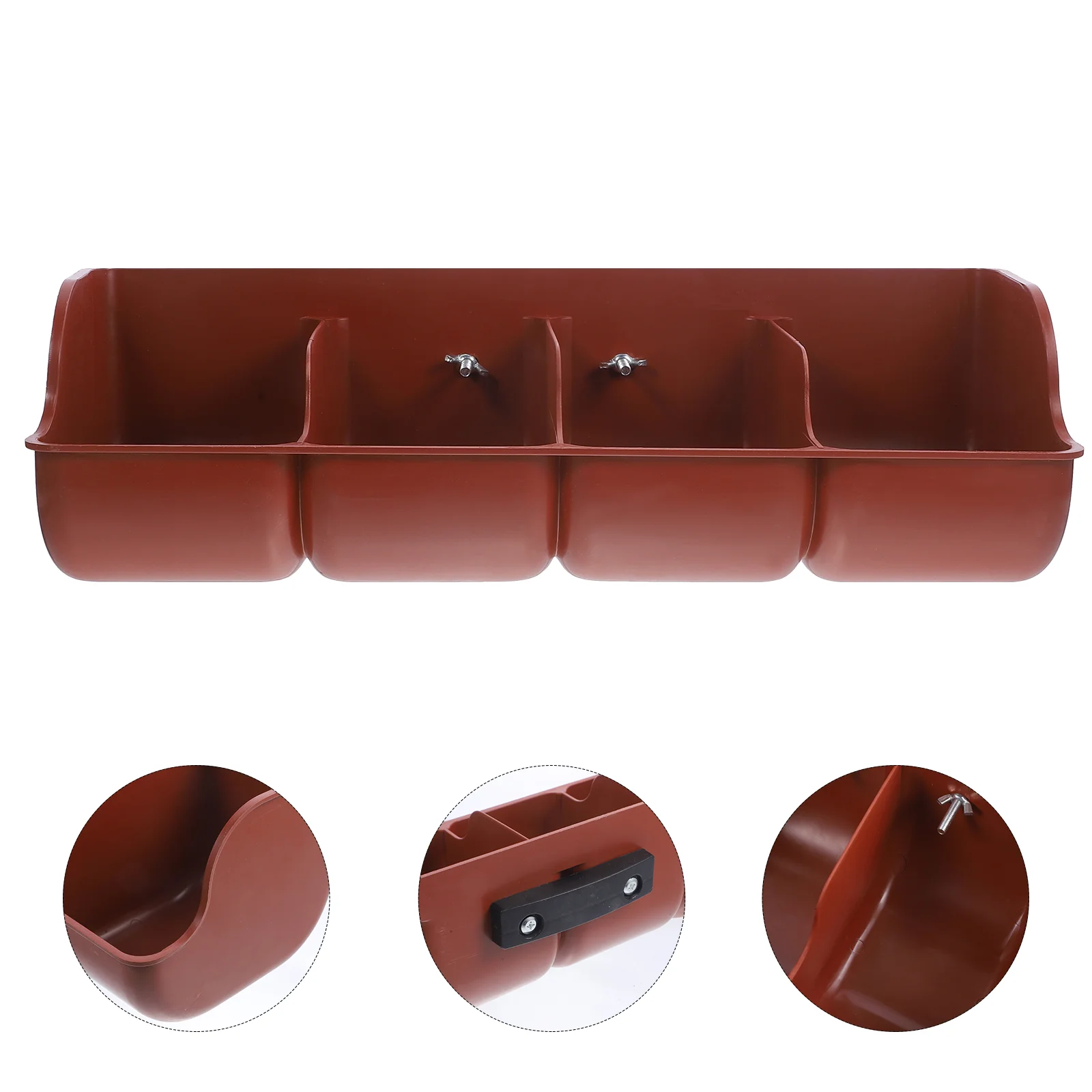 

Pig Feed Trough Pigwash Feeder Compartment Livestock Manger Farm Supply Animal Bathtub Tray