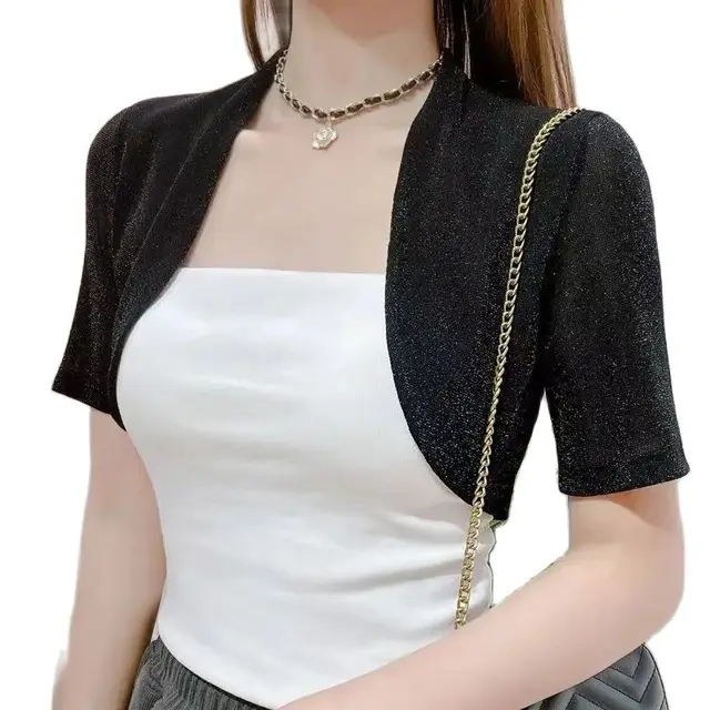 100% 브랜드 새롭고 높은 품질 특별한 날에 결혼식을 위한 필수 액세서리, 여름 화이트와 블랙 반팔 셔그 디자인