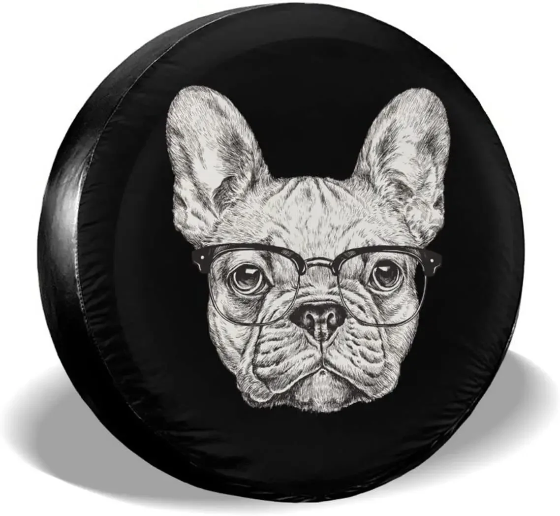 

Хипстерский бульдог запасная крышка для шин Водонепроницаемая Пыленепроницаемая стандартная для трейлеров, внедорожников, домов на колесах и многих транспортных средств