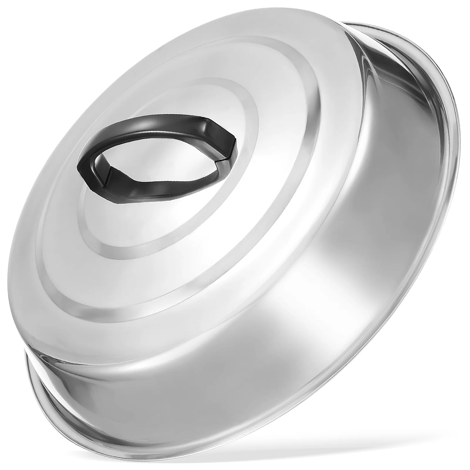 

Kitchen Pot Cover 32cm Stainless Steel Deepening Tripod Lid Thickening and Heightening Wok Baking Pan