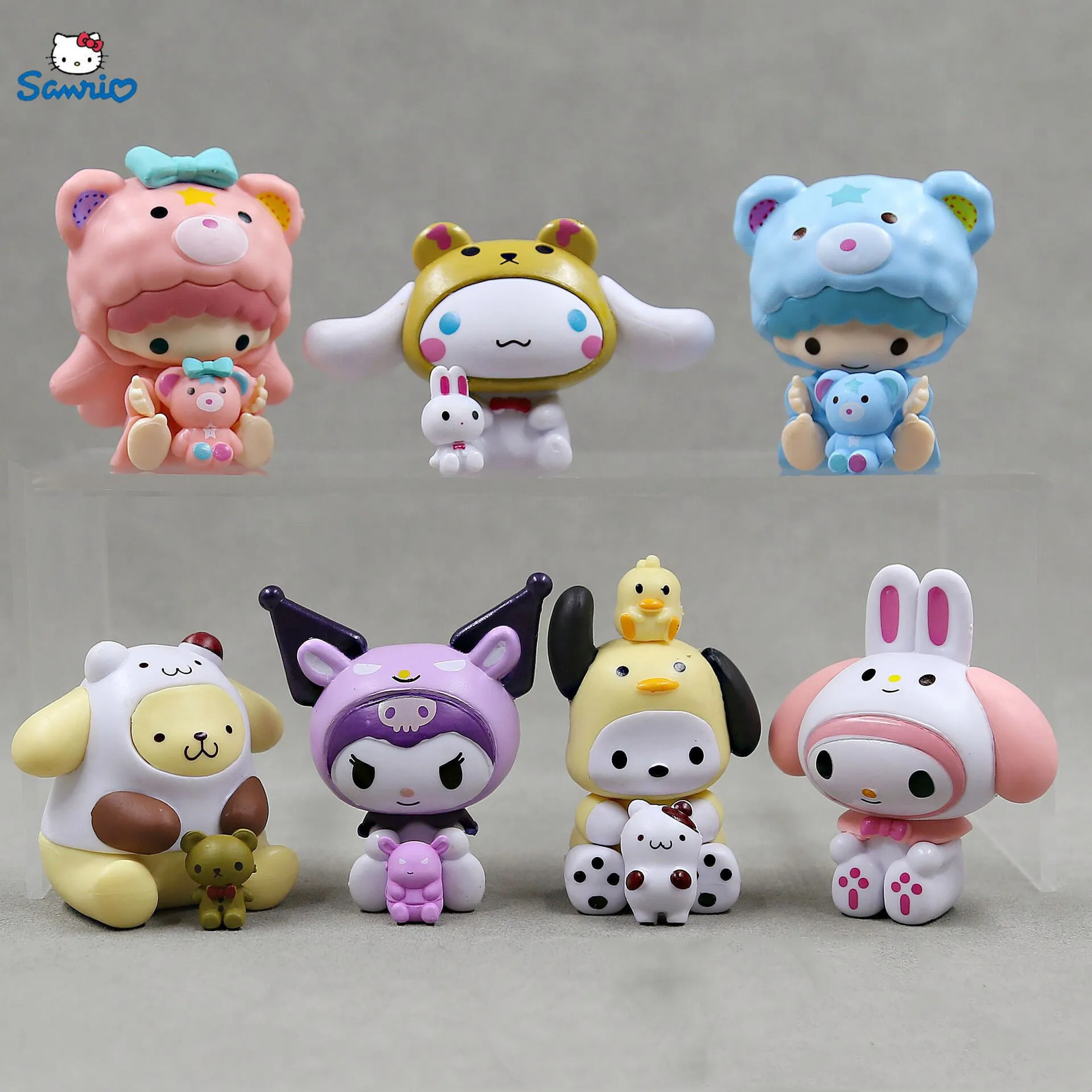 

7 шт./набор, декоративная фигурка собаки с большими ушками, 7 см