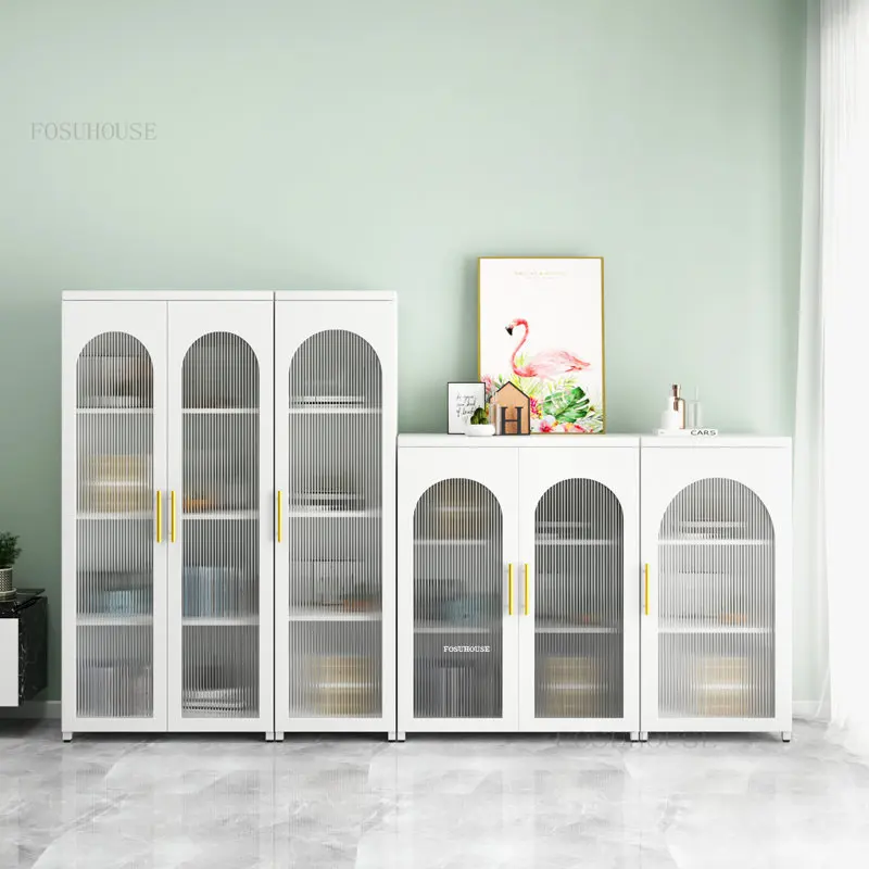 Children's Bookcases Glass Door Display Cabinet Rack Simple Home Children Dust-proof Bookshelf Living Room Storage Shelves O