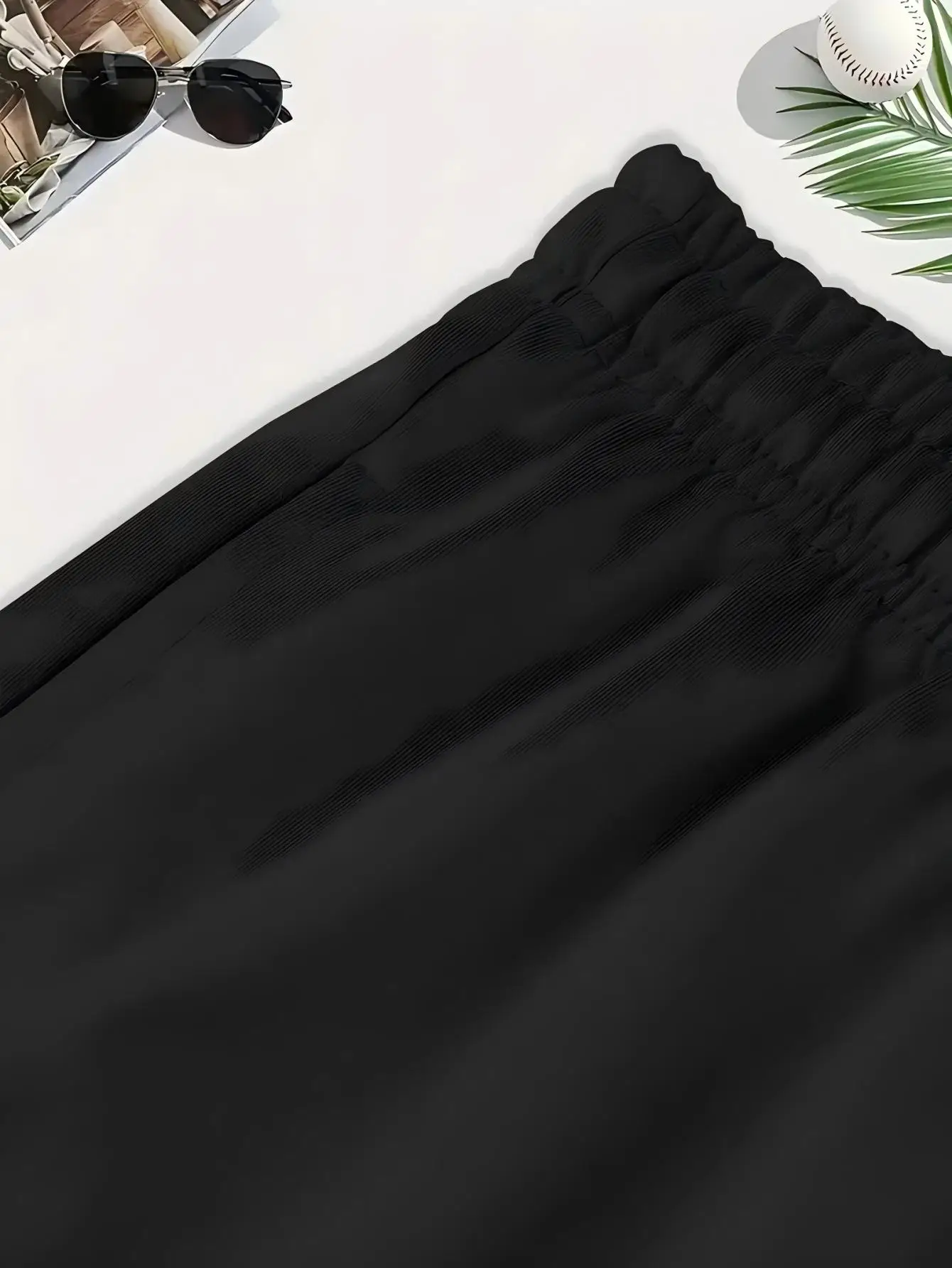 Ladies' Front Pocket Waist Drawstring Sports Pants for Casual Running and Exercise, Pure Cotton Shorts 6