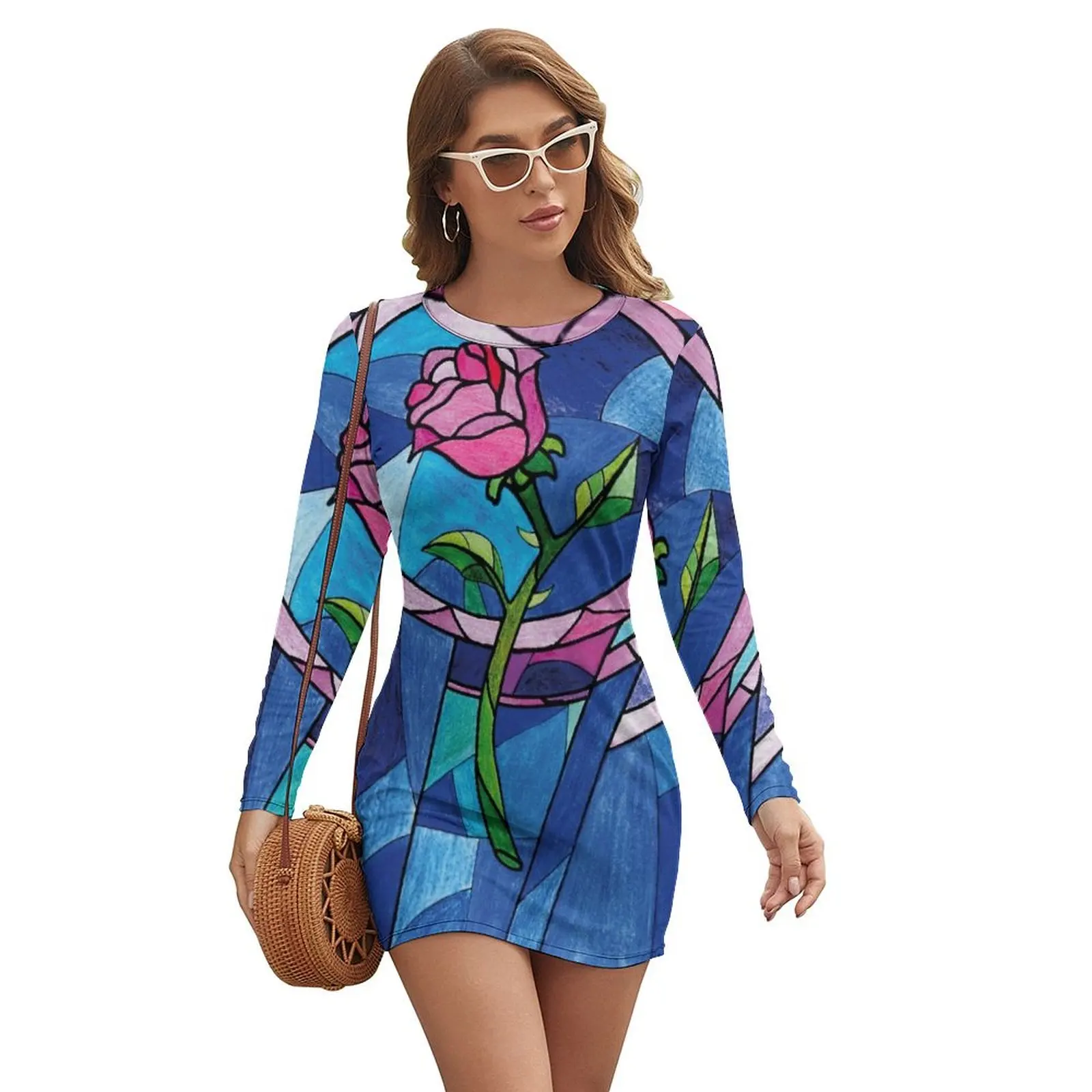 

The rose Long-sleeved Dress Female dress Clothing luxury women's party dress evening prom summer women's 2024