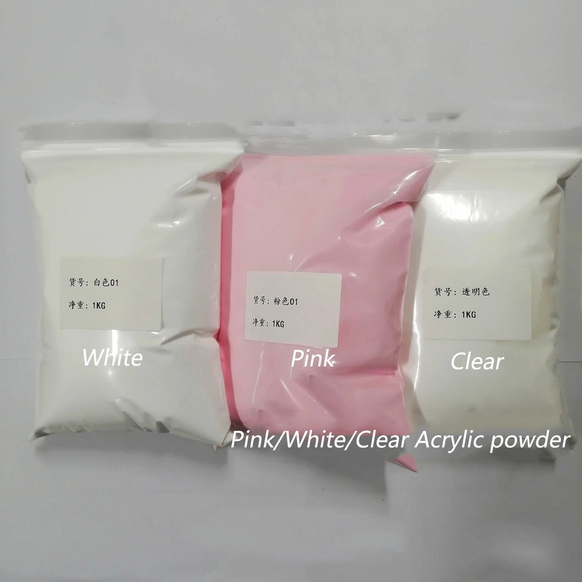 100g Nude Nail Acrylic Powder Solid Dip/Acrylic Powder White Clear Pink Nail Dust Chrome Dipping Pigment nail powder acrylic nail powder