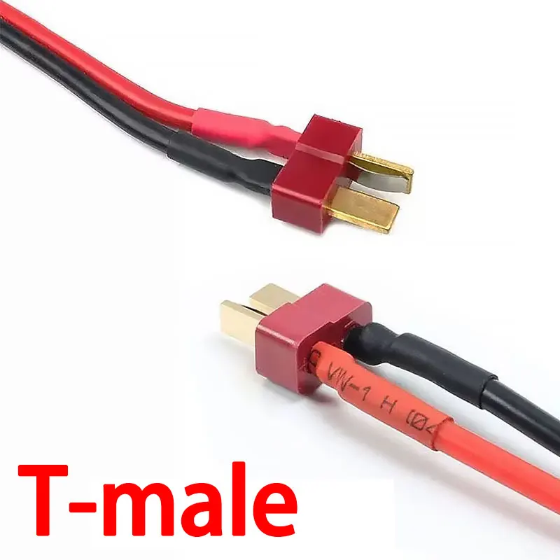 Connecteur Deans T 10cm 14AWG mâle femelle pour batterie RC, connecteurs séparés