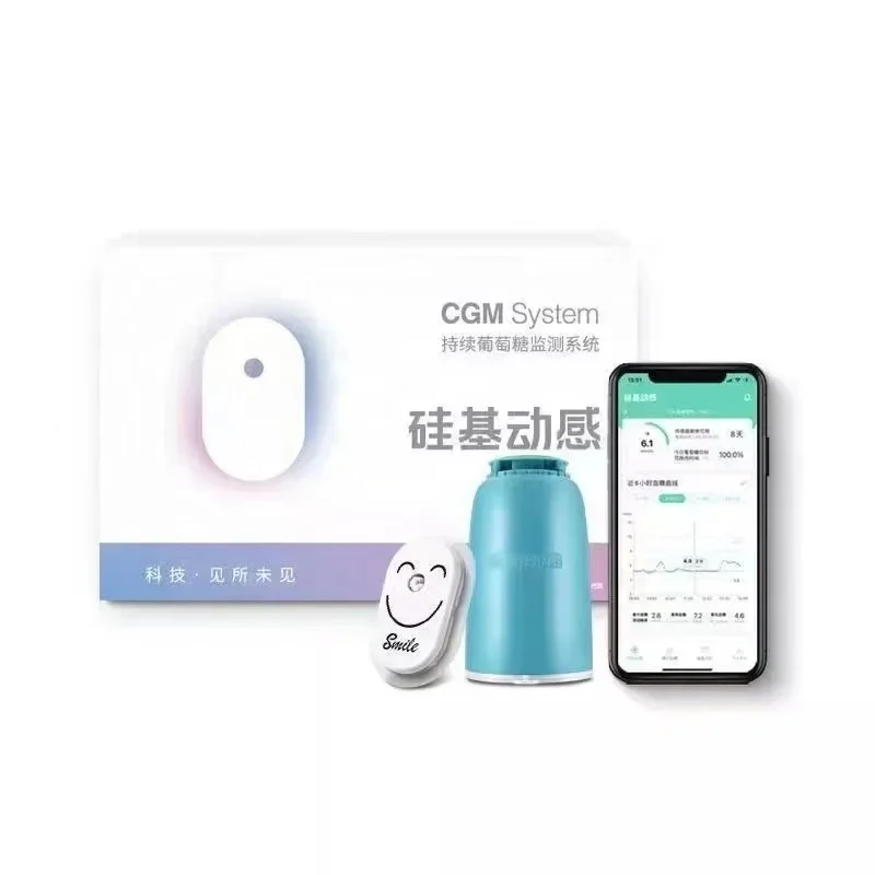 

Bluetooth connection household finger-free 24-hour real-time monitoring cgm blood glucose meter for various occasions