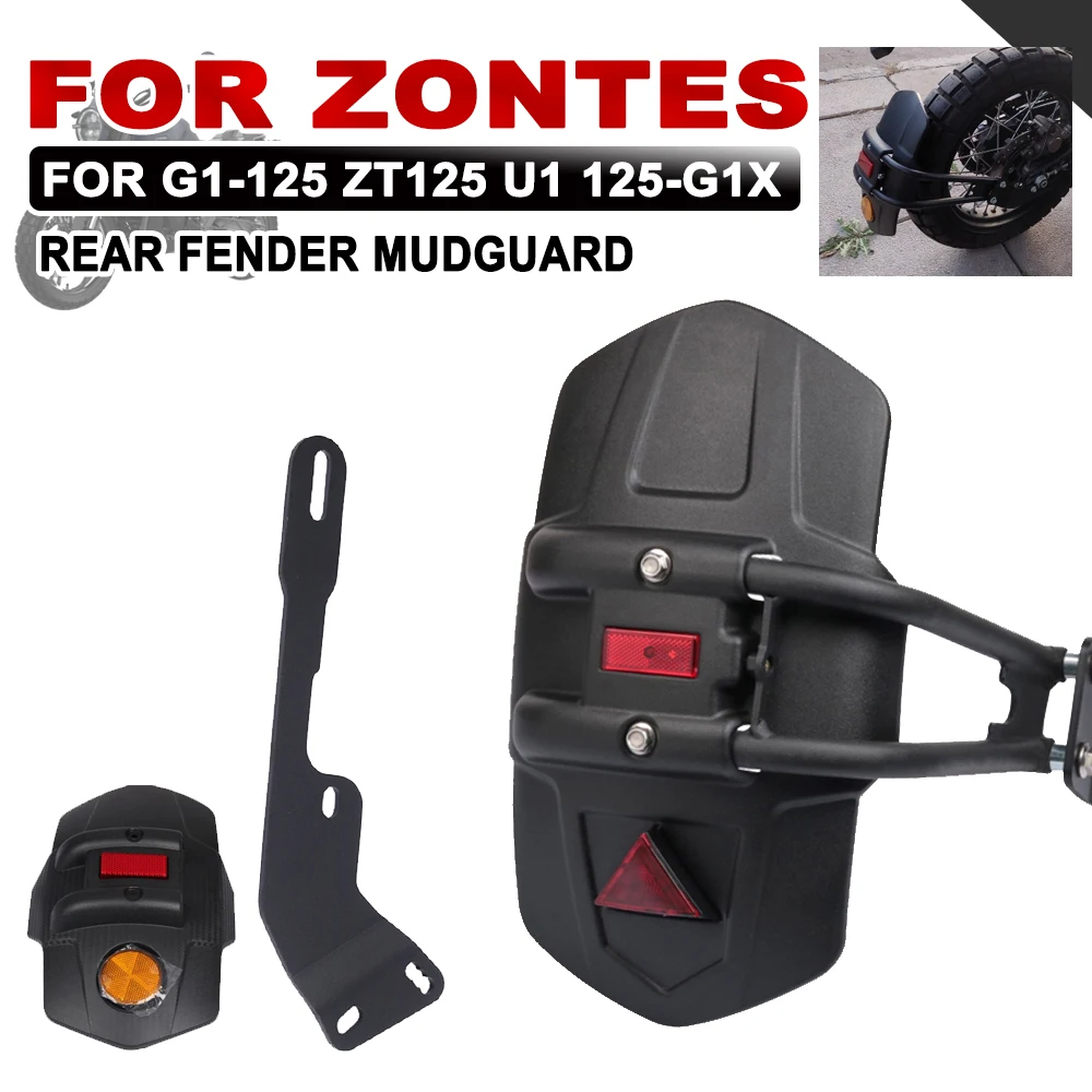 

For ZONTES G1-125 ZT125 Z2 ZT125-U U1 125-G1X U125 Accessories Motorcycle Rear Fender Mudguard Mudflaps Rear Wheel Guard Cover