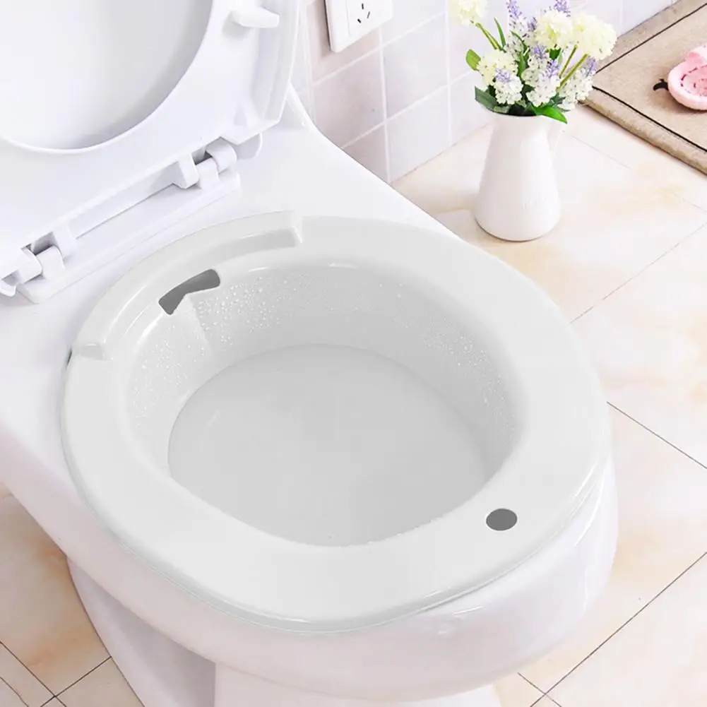 Toilet Bidet with Contoured Heat-resistant Bidet Heat-resistant Wide Edge for Bathroom for Hemorrhoids Elderly Pregnant