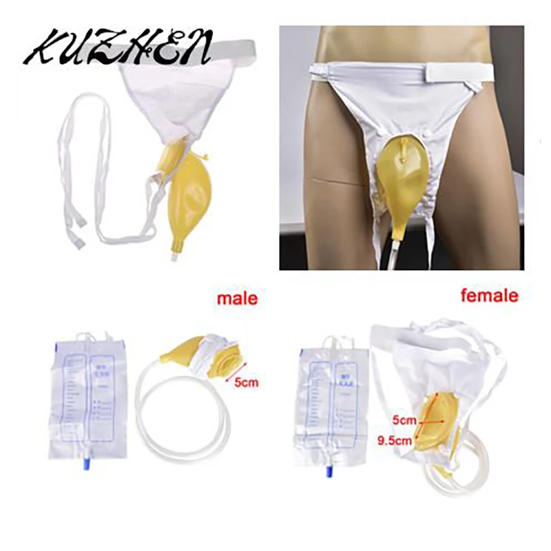 Male Female Urination Catheter Bag Reusable Urinal Pee Holder Collector For Urinary Incontinence