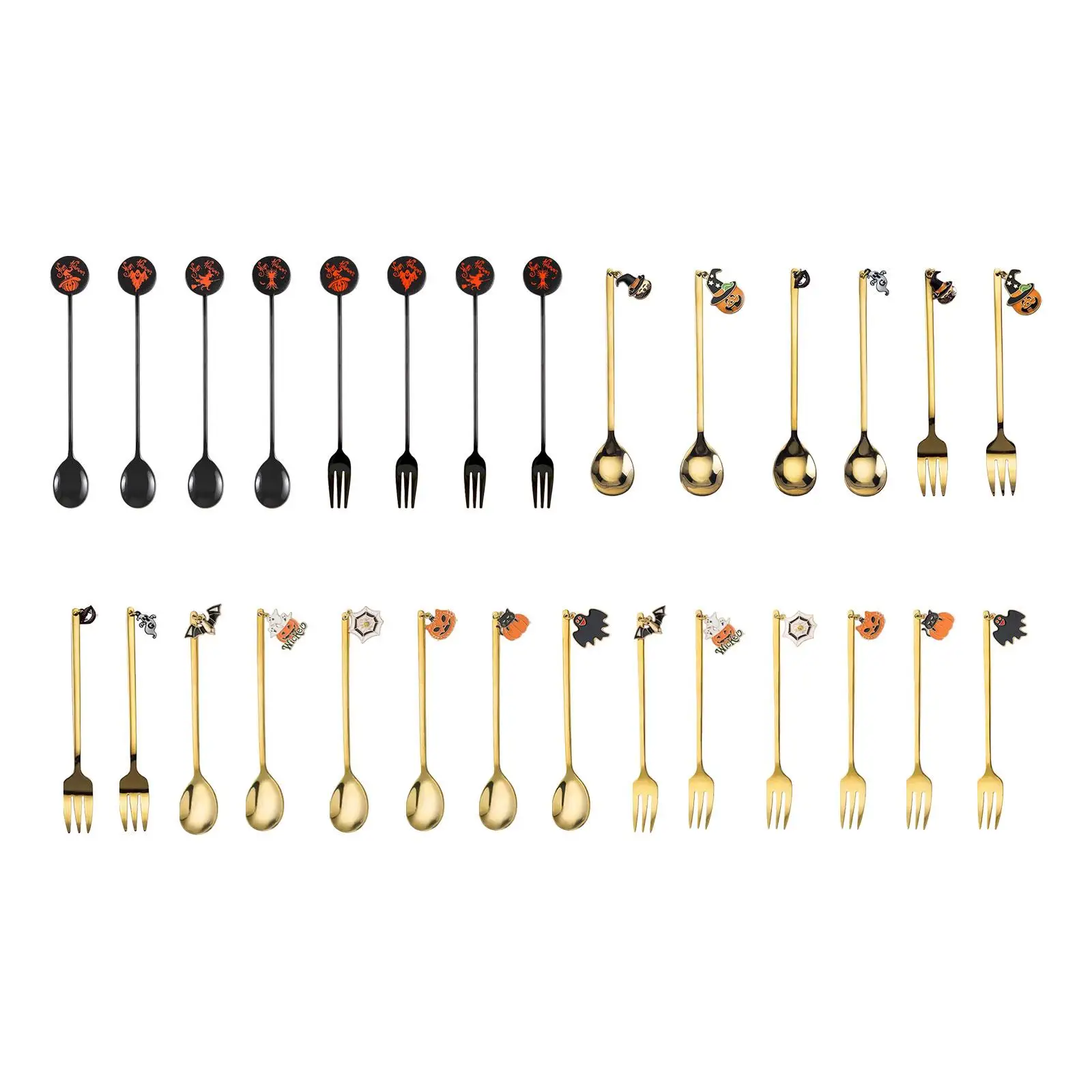 Single Cutlery Decoration Halloween Tableware for Tea Party Tea Cups