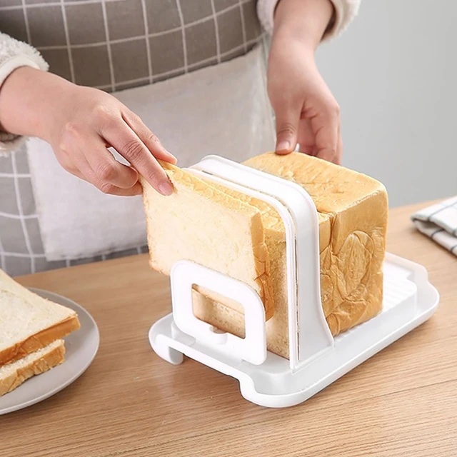Bread Slicer, Bread/Toast Cutter Kitchen Sandwich Slicing Guide Foldable  Tools with 4 Thickness for Homemade Bread Bagel Loaf Sandwich Toast Slicing