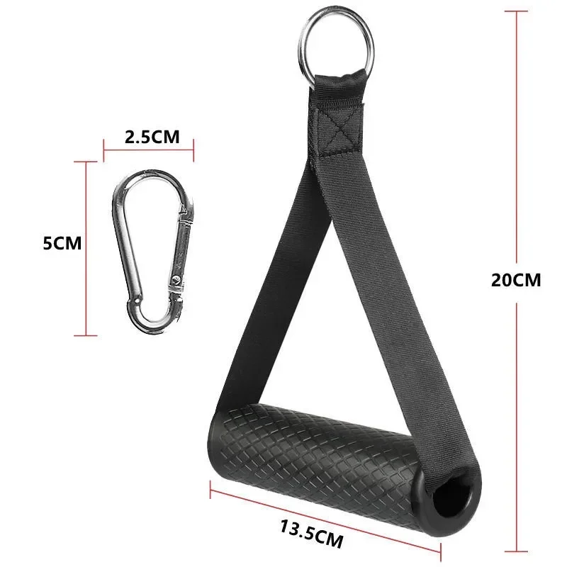 HPYGN - Mangos De Ejercicio, Accesorios De Mango De Repuesto Para Poleas De Máquina De Cables, Banda De Resistencia Y Entrenador De Fuerza, Accesorios De Entrenamiento Desplegable, Gimnasio En Casa