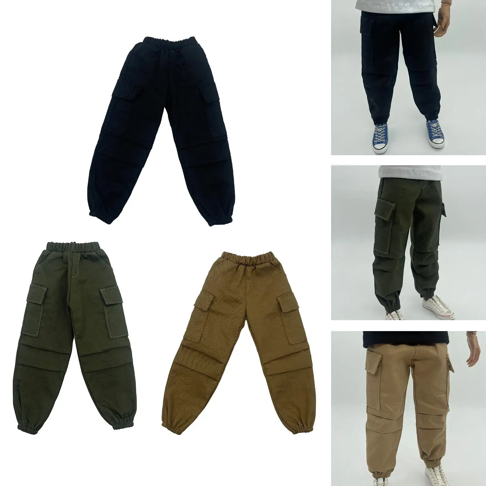 1/6 Male Figure Pants 1/6 Male Doll Pants for 12 inch Soldier Action Figure