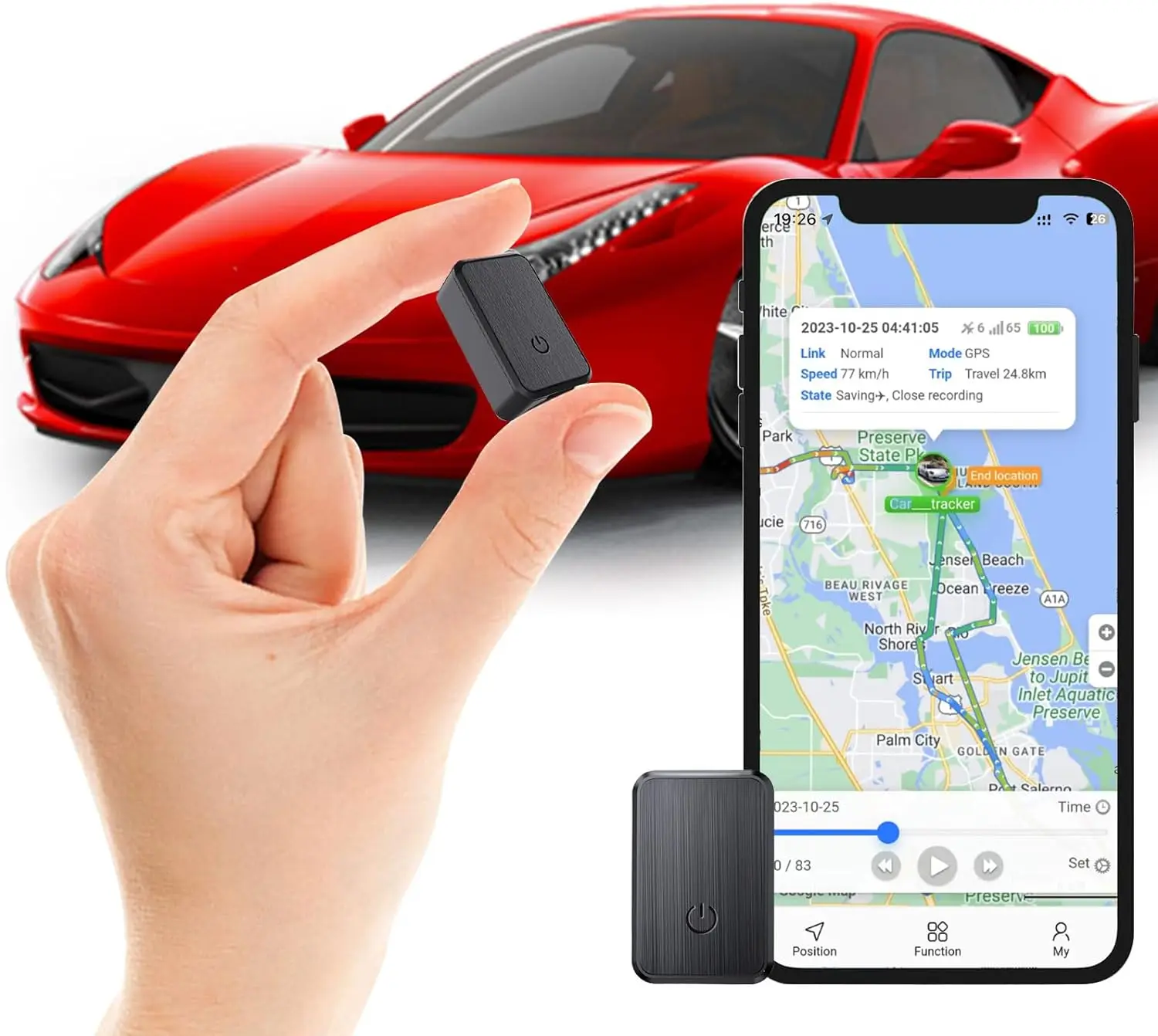 GPS Tracker for Vehicles Precise Real Time Tracking Devices Coverage Tracker Device for Kids Car Hidden Assets Elderly