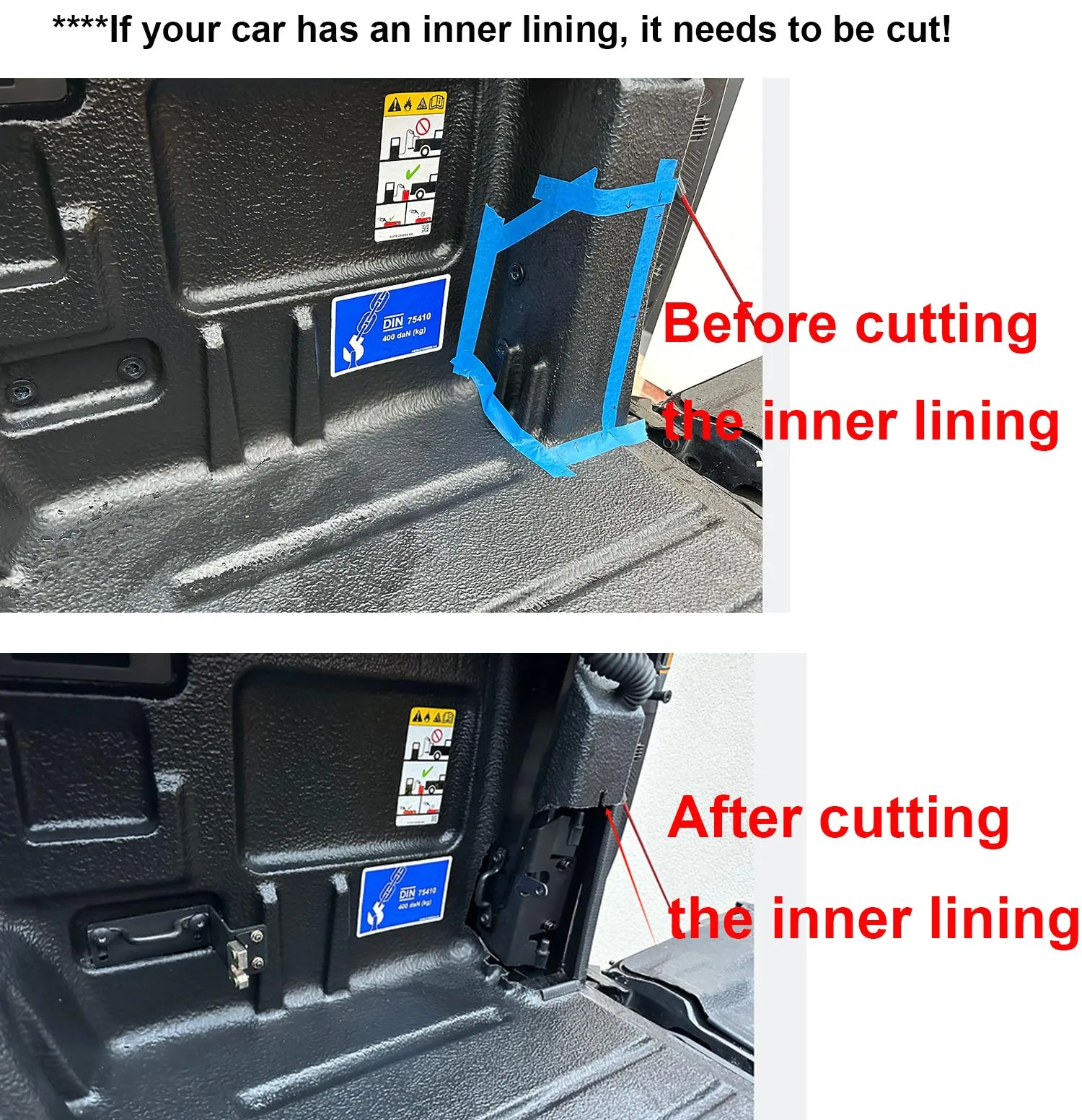 Toolbox Storage Tailgate Swing Case Storage Tool Box for