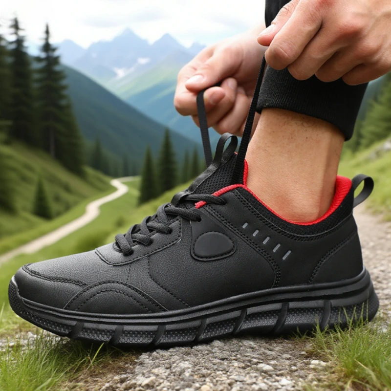 New Men's Sneakers Outdoor Waterproof Wear-resistant Camping Shoes Fashionable Design Men's Training Shoe 2025 Tenis Para Hombre