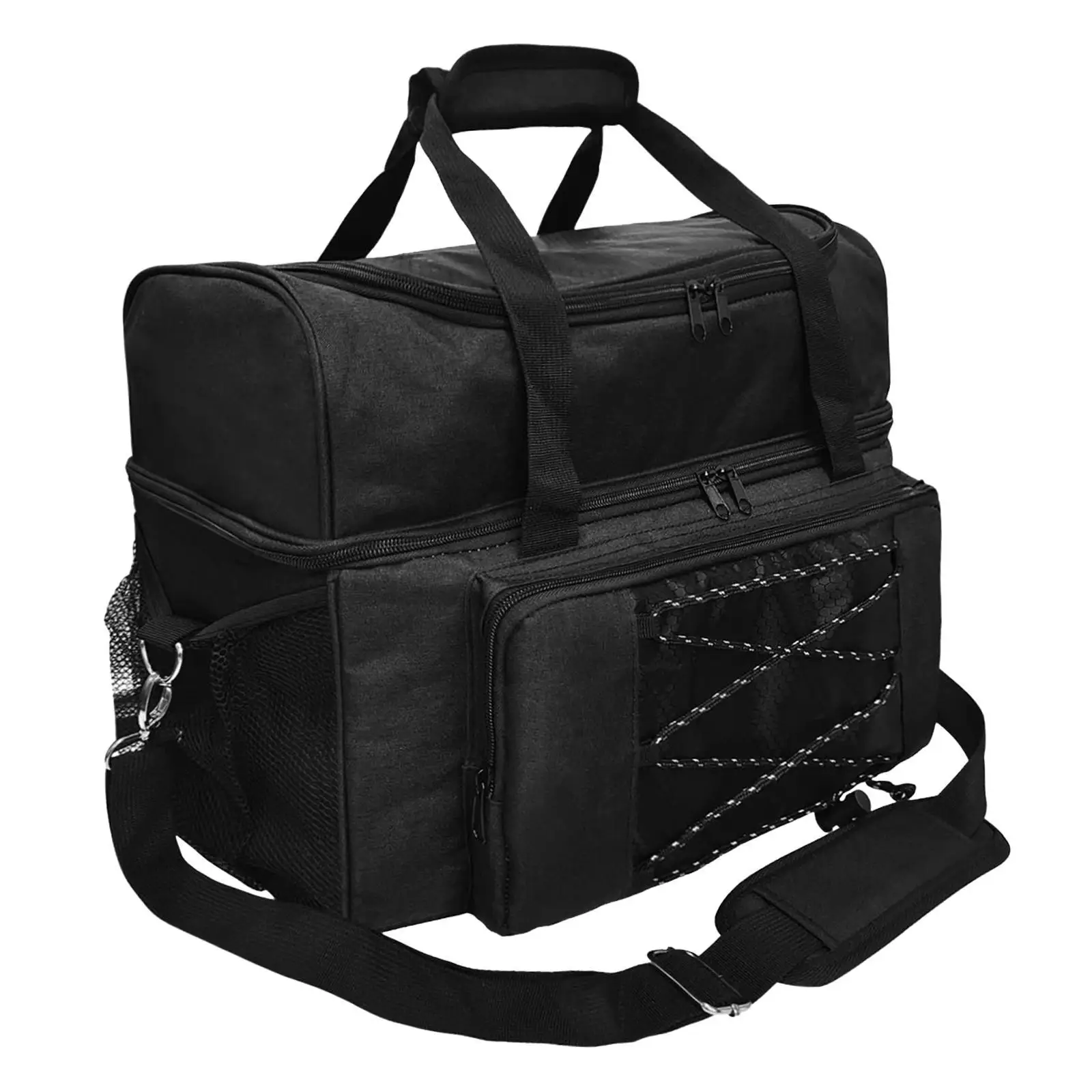 Bowling Bag for 2 Balls Bowling Carry Bag Large Capacity Portable