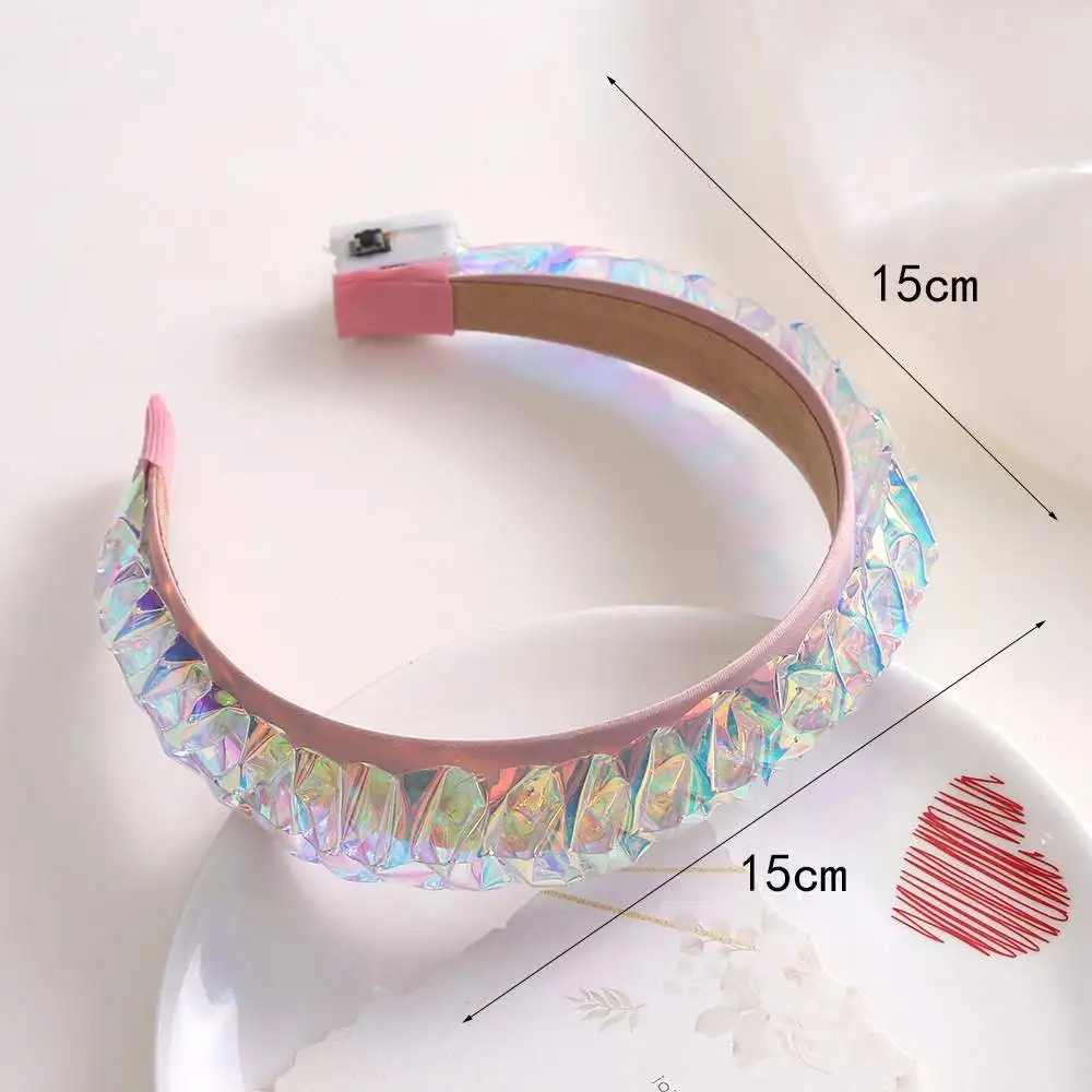 LED Glowing Crown Headband - Luminous Party Headdress for Nightclub Cosplay