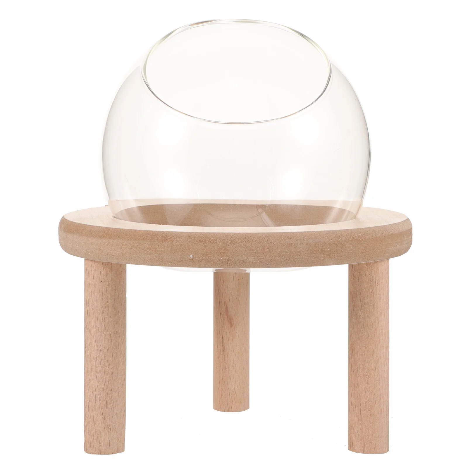 

Hamster Sand Bath Container Glass Chinchilla Bathtub Wood Bathing Small Bathroom