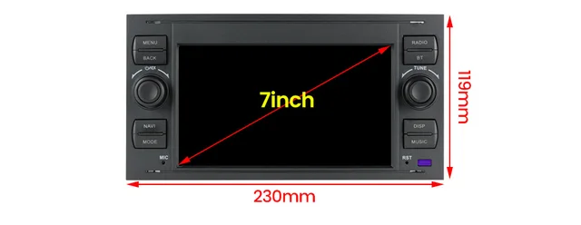 Car Radio Hizpo 2din 7''Android AutoRadio GPS for Ford Mondeo S-max Focus  C-MAX Galaxy Fiesta Transit Fusion Connect Kuga Multimedia Navi Carplay  Auto – המוצרים הטובים ביותר בחנות המקוונת Joom Geek