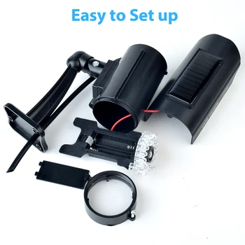 Dummy Imitation Camera Weatherproof Fake Surveillance Camera with Flashing Red LED Light CCTV Security Camera for Outdoor Indoor 1