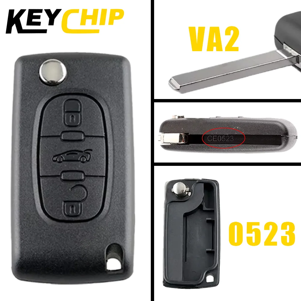 Enhanced Flip Remote Car Key Shell Case