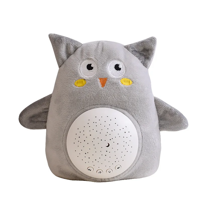 Baby Sleep Soothers Portable White Noise Sound Machine Night Light Projector Baby Lullaby Stuffed Animal Toy plush toy