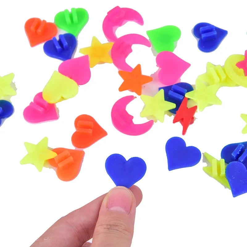 Bicycle wheel beads 36pcs Bicycle Wheel Spoke Beads Multiple Color and Shape Children Bike Spoke Bead Cycling Plastic Wheel Decoration Clips