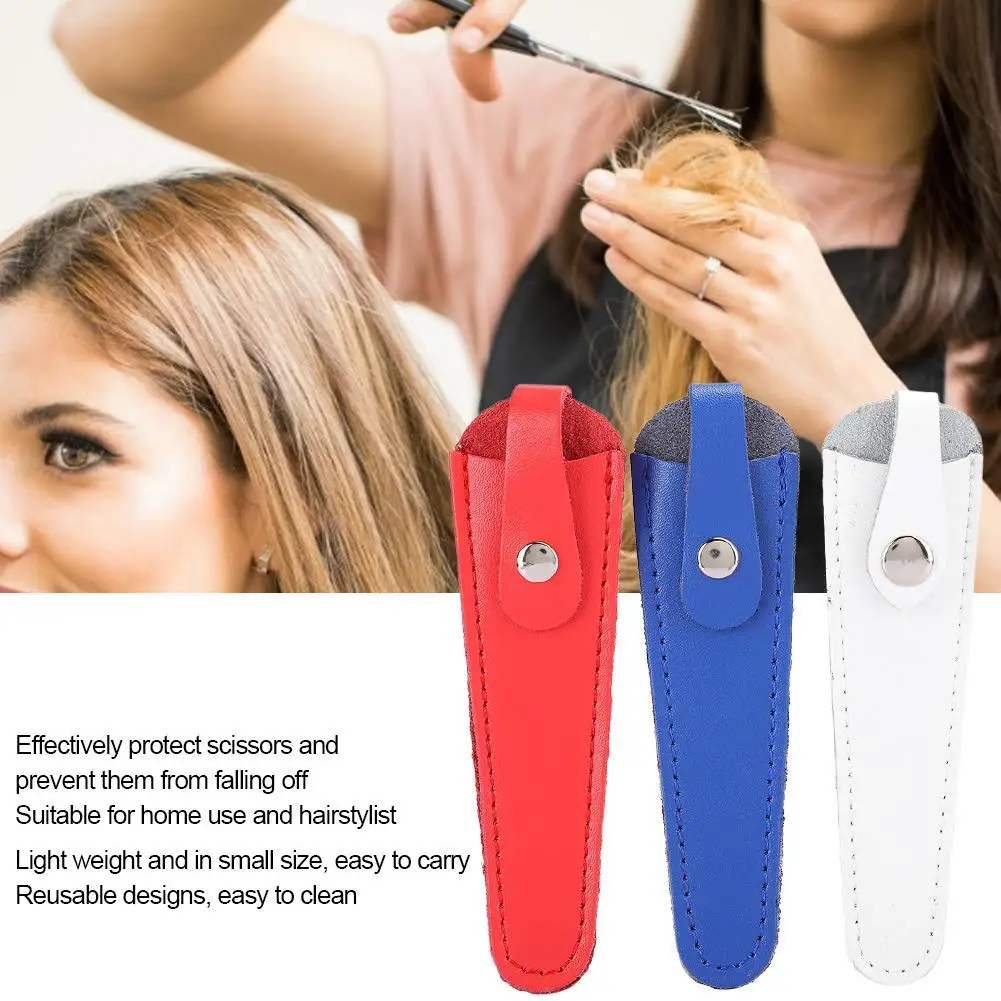 Description Picture 6 of itemSalon Hair Scissor Bag PU Leather Scissors Safety Sheath Bag Portable Scissors Storage Holder Hairdressers Shears Organizer
