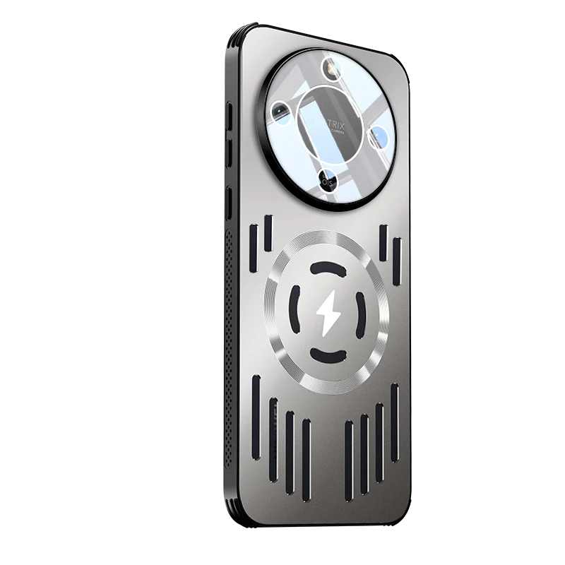 Enhanced MagSafe Charging Metal Heat Dissipation Phone Case with Aluminum Alloy Shockproof Bumper