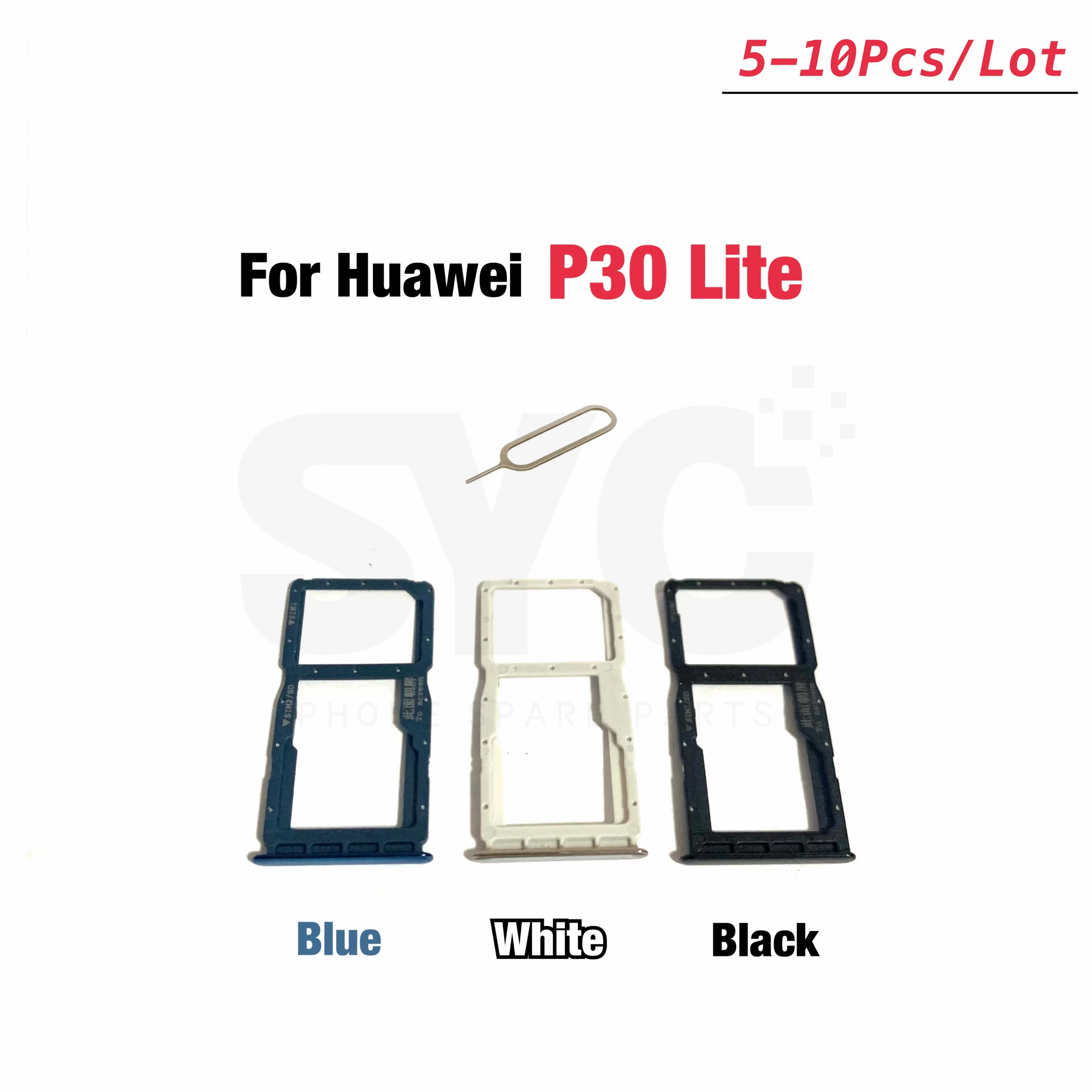 5-10 Pezzi Nuovo Per Huawei P30 Lite Nova 4E Slot Per Schede Sim Supporto Per Vassoio Presa Per Lettore Di Schede Sim