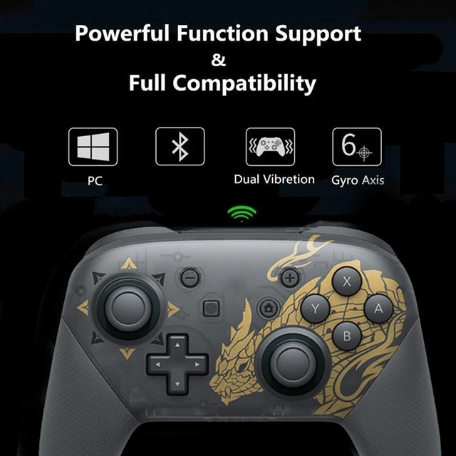 Wireless Bluetooth Controller For Nintendo Switch Pro Gamepad Joystick For Switch Game Console With 6-Axis Handle(B) Reusable 4