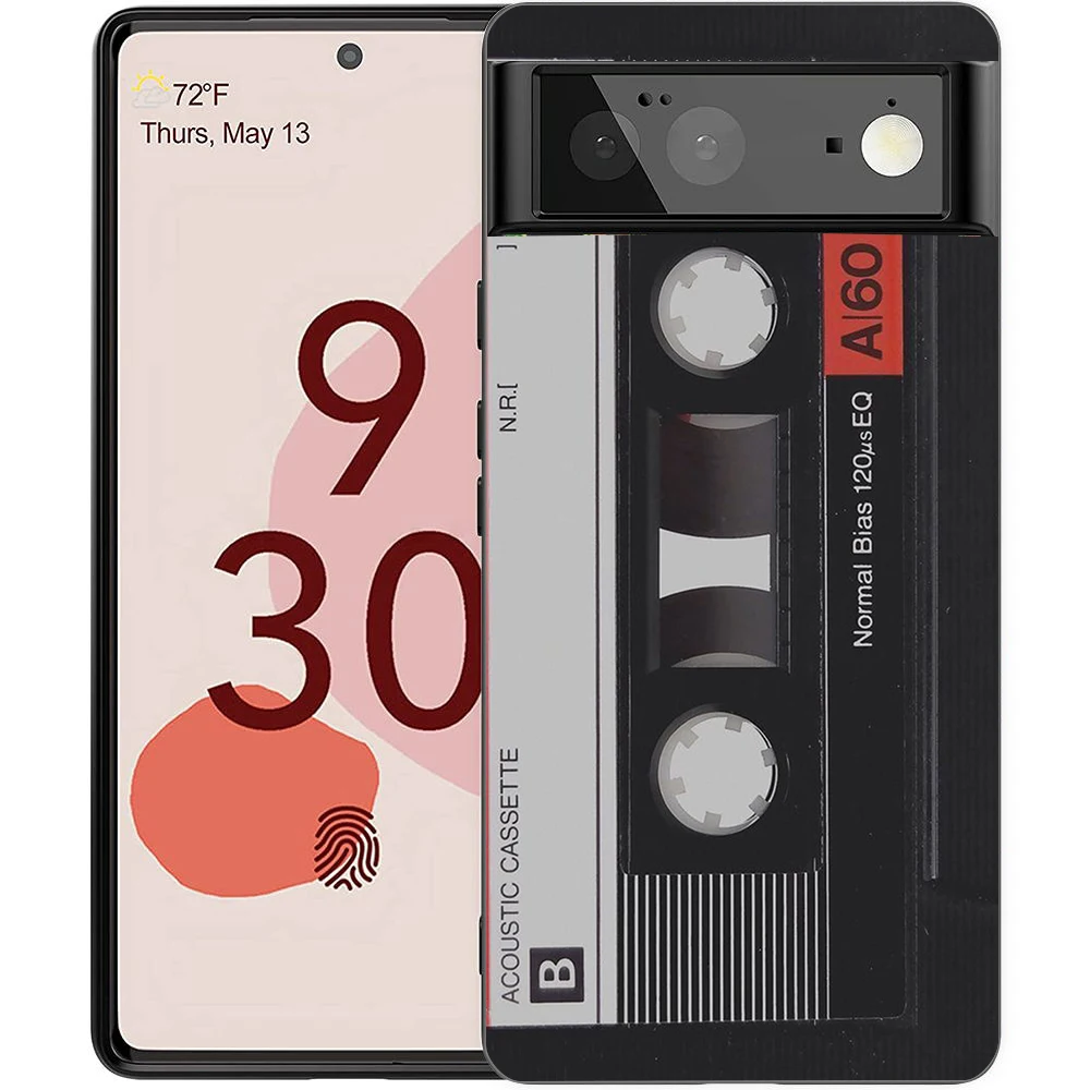 Retro Cassette Tape Style Shockproof Silicone Phone Case Cover