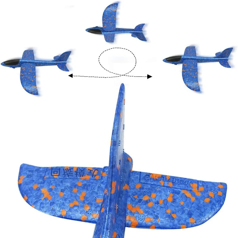 Avion en mousse EPP à lancer - 34,5 cm, 3 couleurs