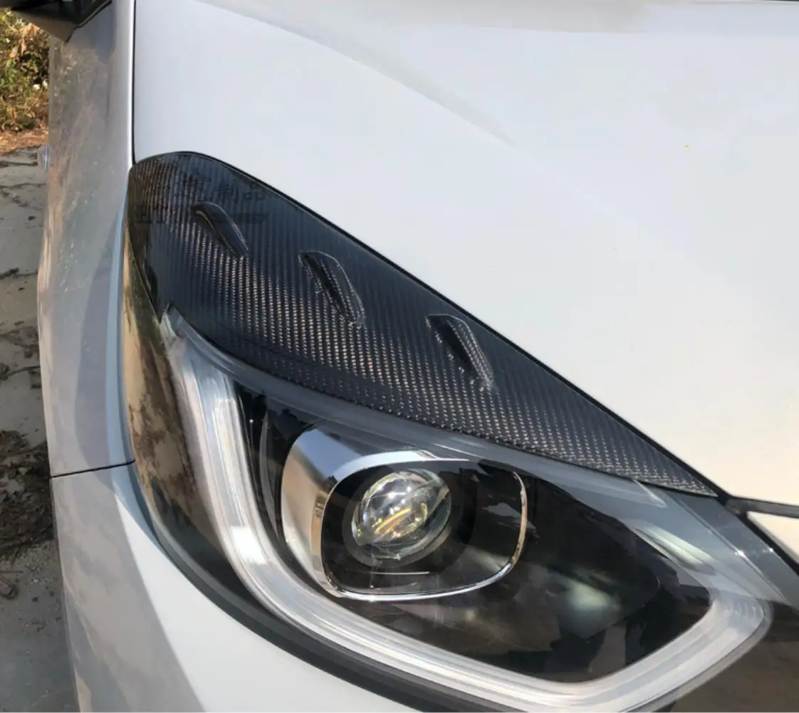 

LIFE 1pair top quality real carbon fiber Car headlight lips brows For HONDA new FIT4 GR9 2021+