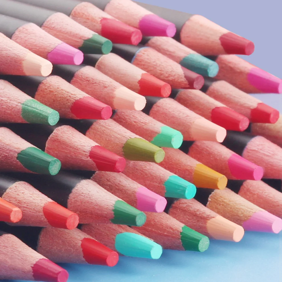 KALOUR Artist's Professional Oil Colored Pencil Set - Premium Coloring and Sketching Art Supplies