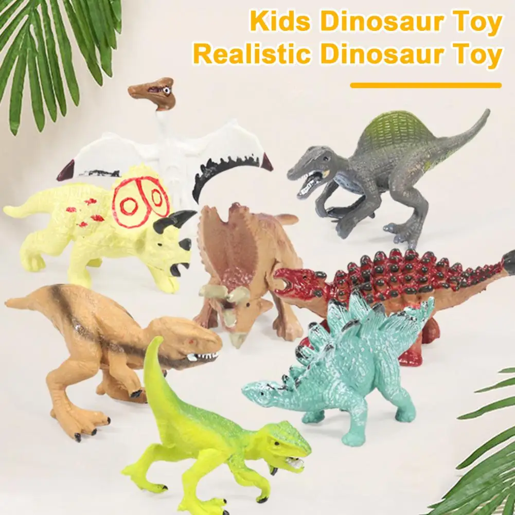 

Kids Dinosaur Toy Realistic Mini Dinosaur Toy Set Tyrannosaurus Triceratops Pterosaur Stegosaurus Figurine Kit for Kids Boys