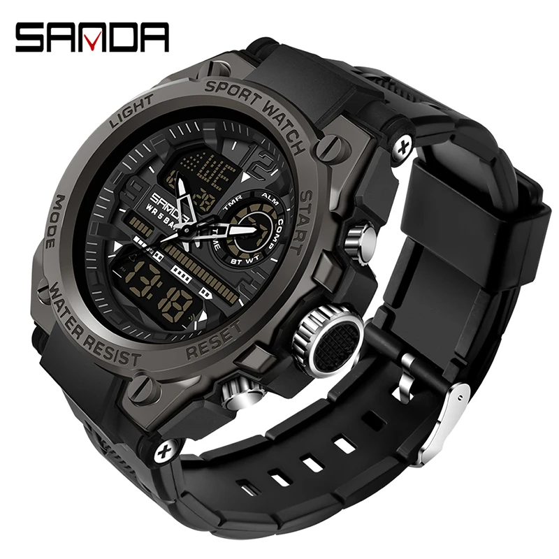 Relojes Deportivos Analógicos Digitales Para Hombre Con Pant | Envío gratis