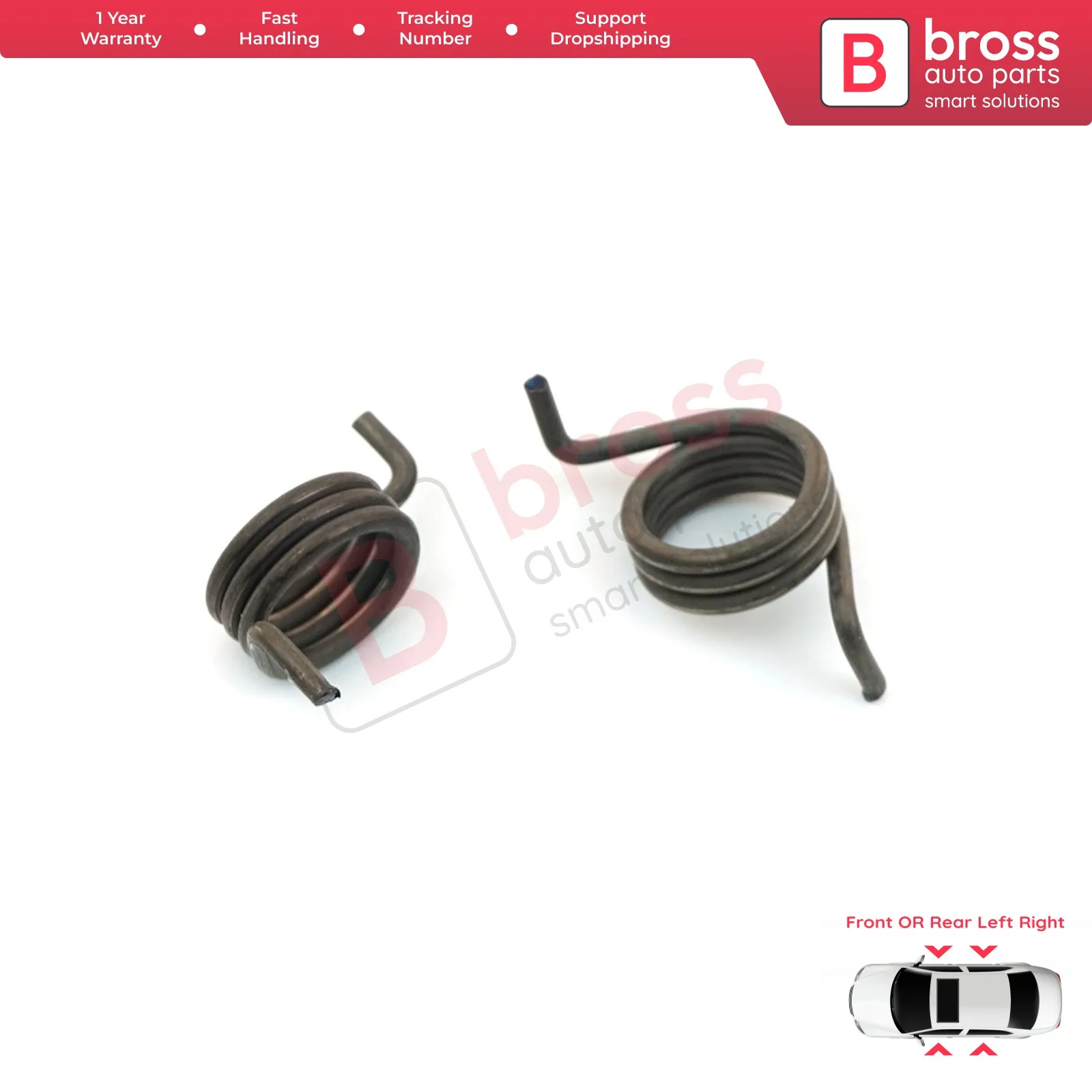 BDP653 2 Pieces Car Door Lock Actuator Repair Springs Right and Left for Mercedes A W169 B W245 R w251 ML W164 GL X164