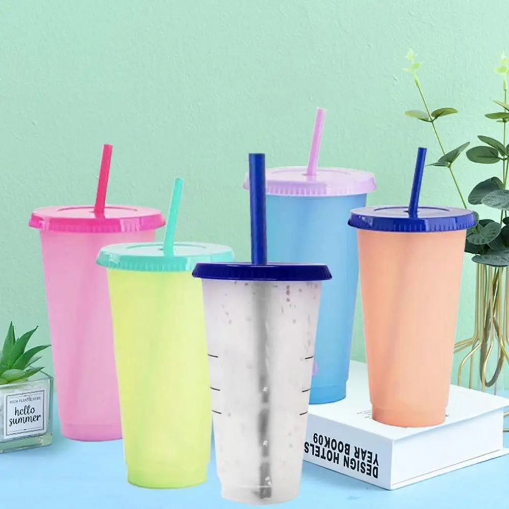 

Great Water Bottle with Lid Lightweight Drinking Cup Color Changing Water Bottle for Home Tumbler